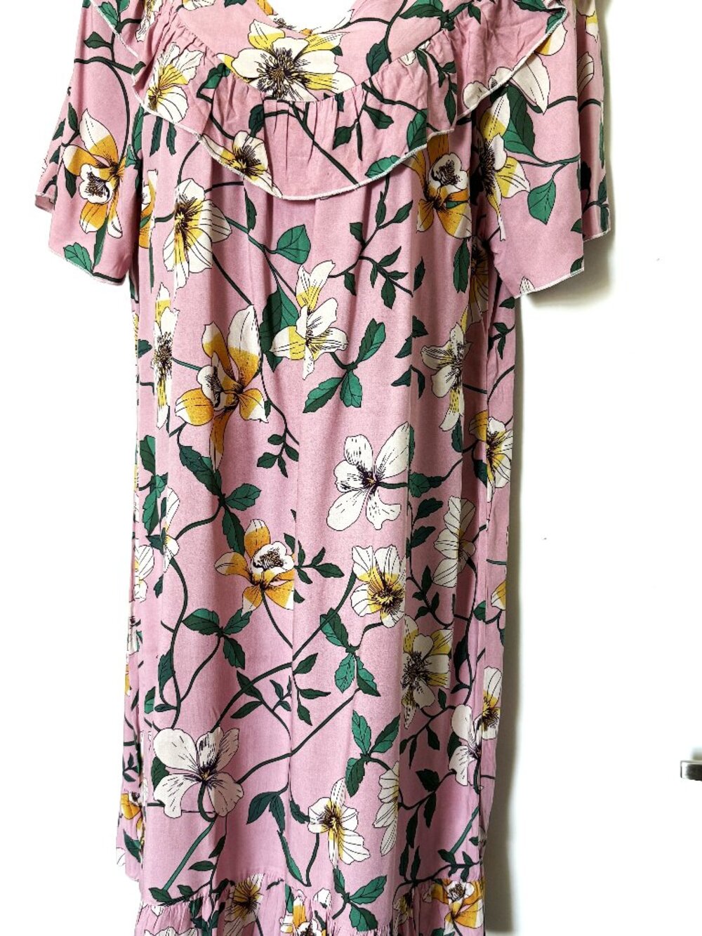 Top Fashion Dress Women's pink floral sleeveless size M